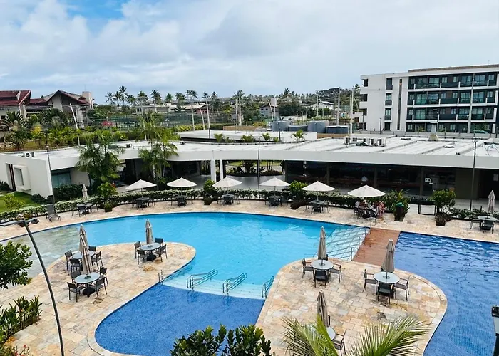 Mana Beach Experience - Flat Com 2 Quartos Sendo Uma Suite 2 Vagas De Garagem -Muro Alto A 300 Metros Da Praia -Com Vista Para A Piscina E Mar